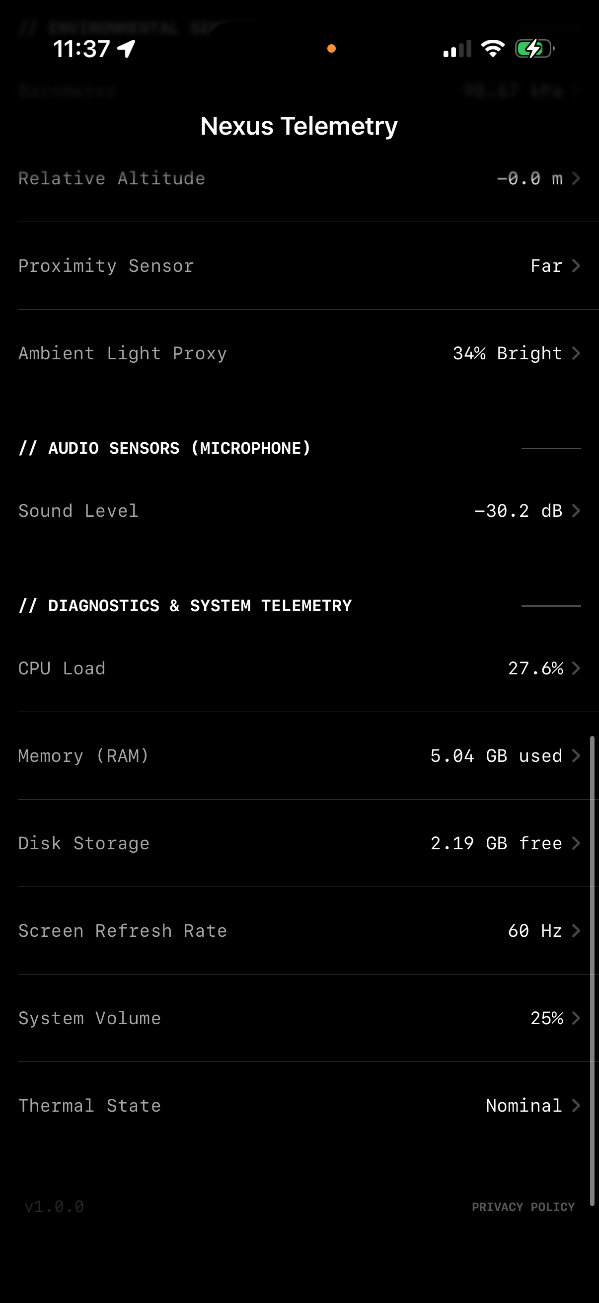 Unified Telemetry Console