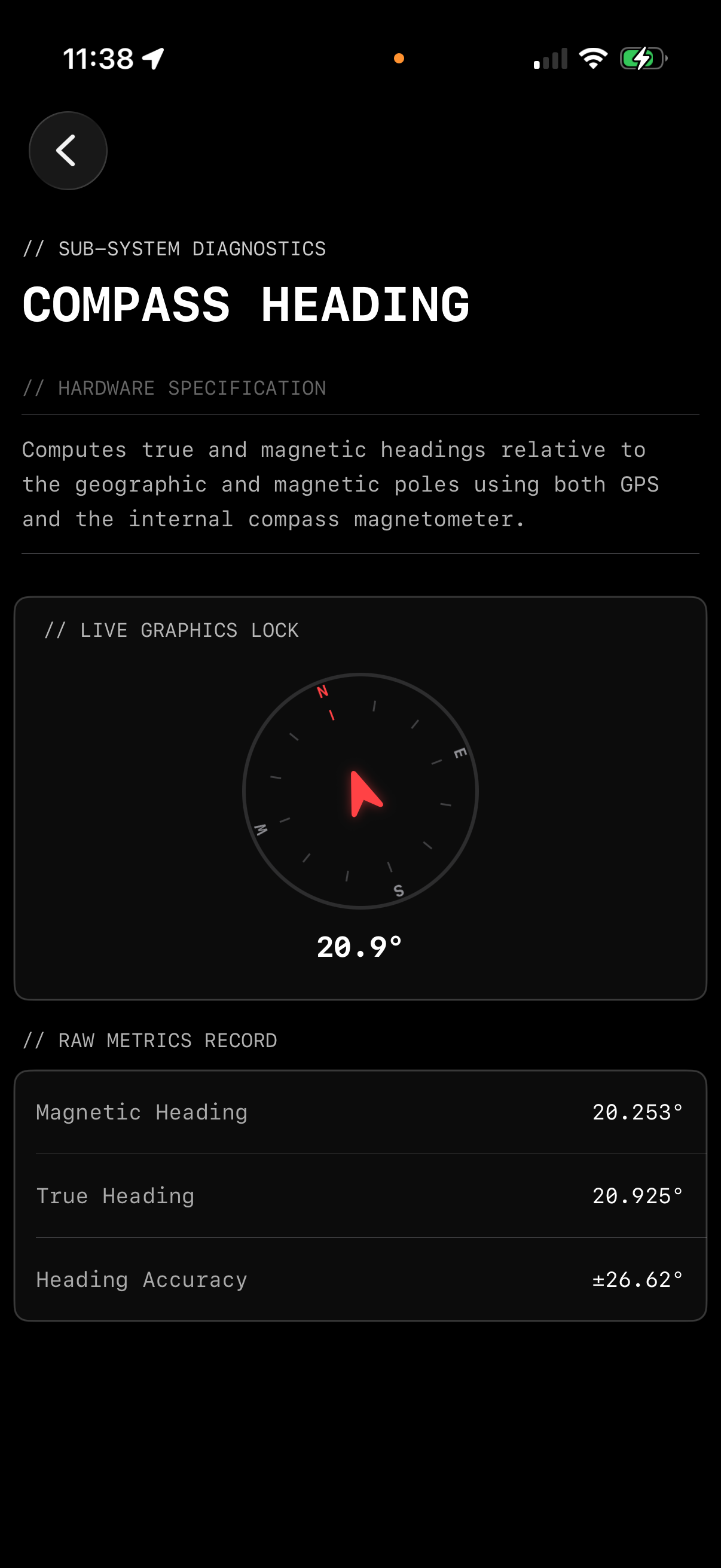Compass & Location Logs