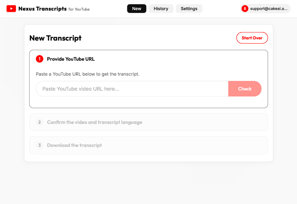 Provide YouTube URL
