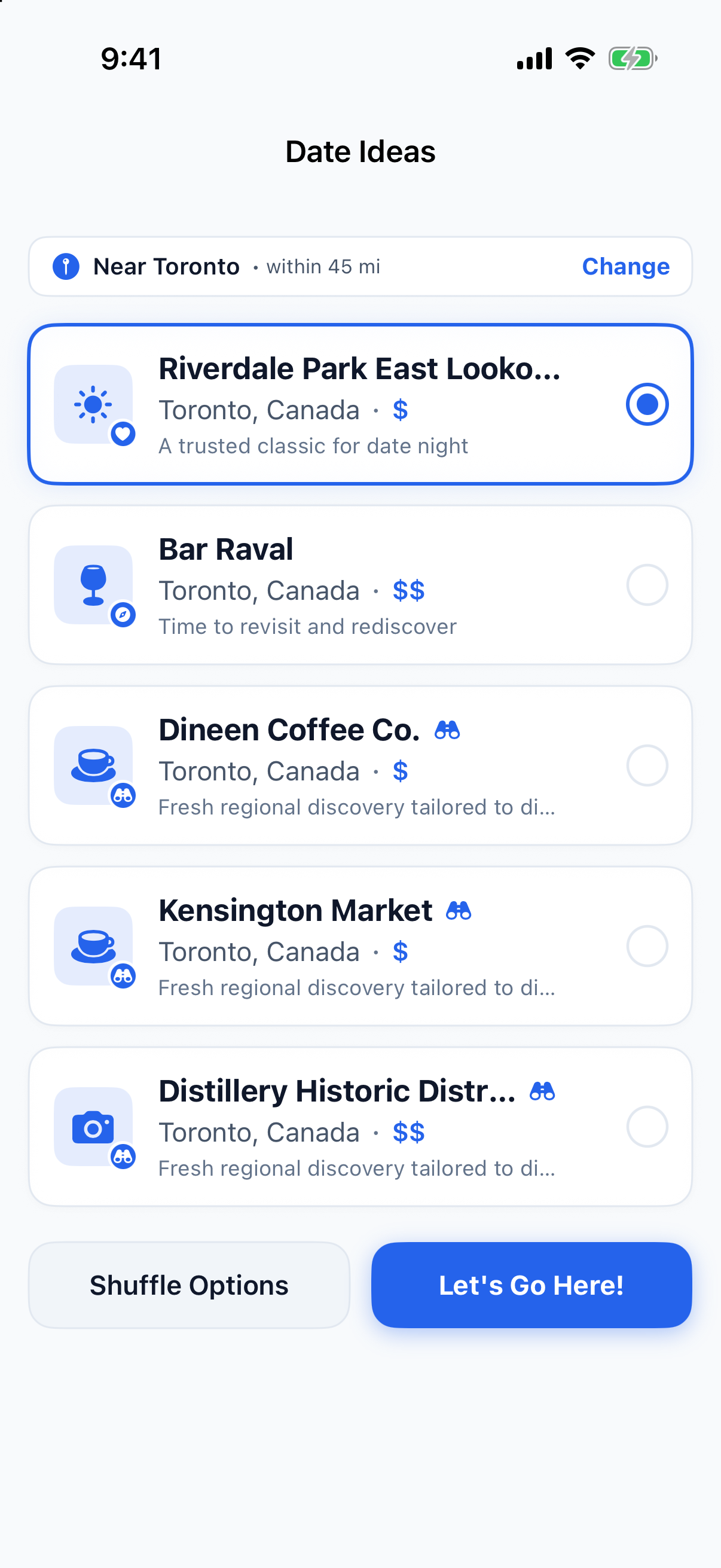 Curated Local Date Ideas